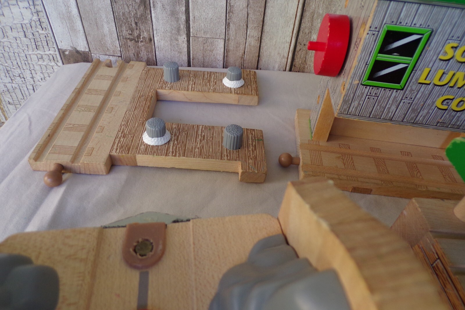 Thomas the Train wooden railway buildings Orbrium train lot