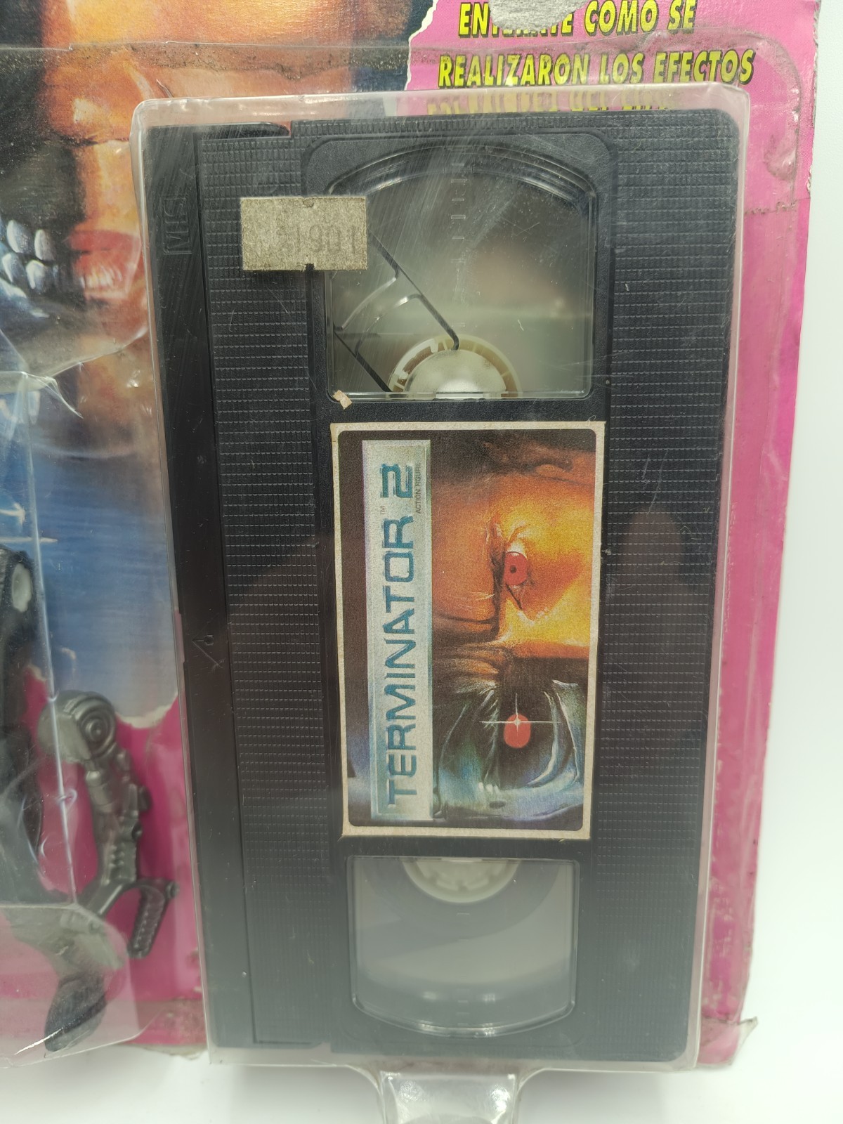 T-800 Terminator Blister + VHS Jocsa Complete Vintage 90 ´s Argentine Not Kenner