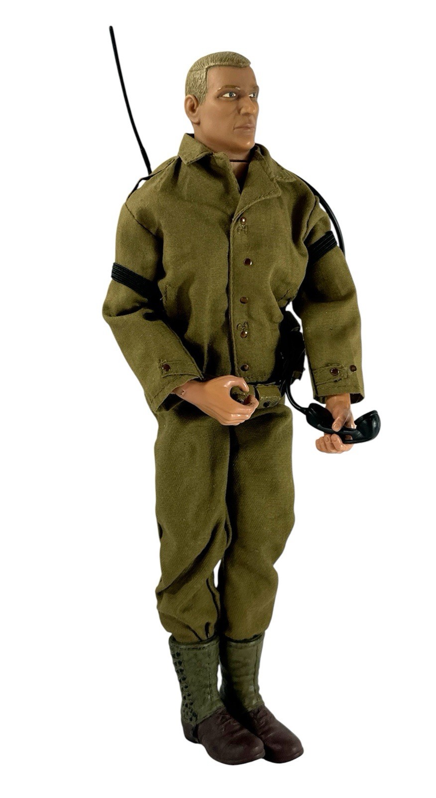 Vintage GI Joe Action Soldier Radio Operator 12” Figure w/ Field Radio Hasbro