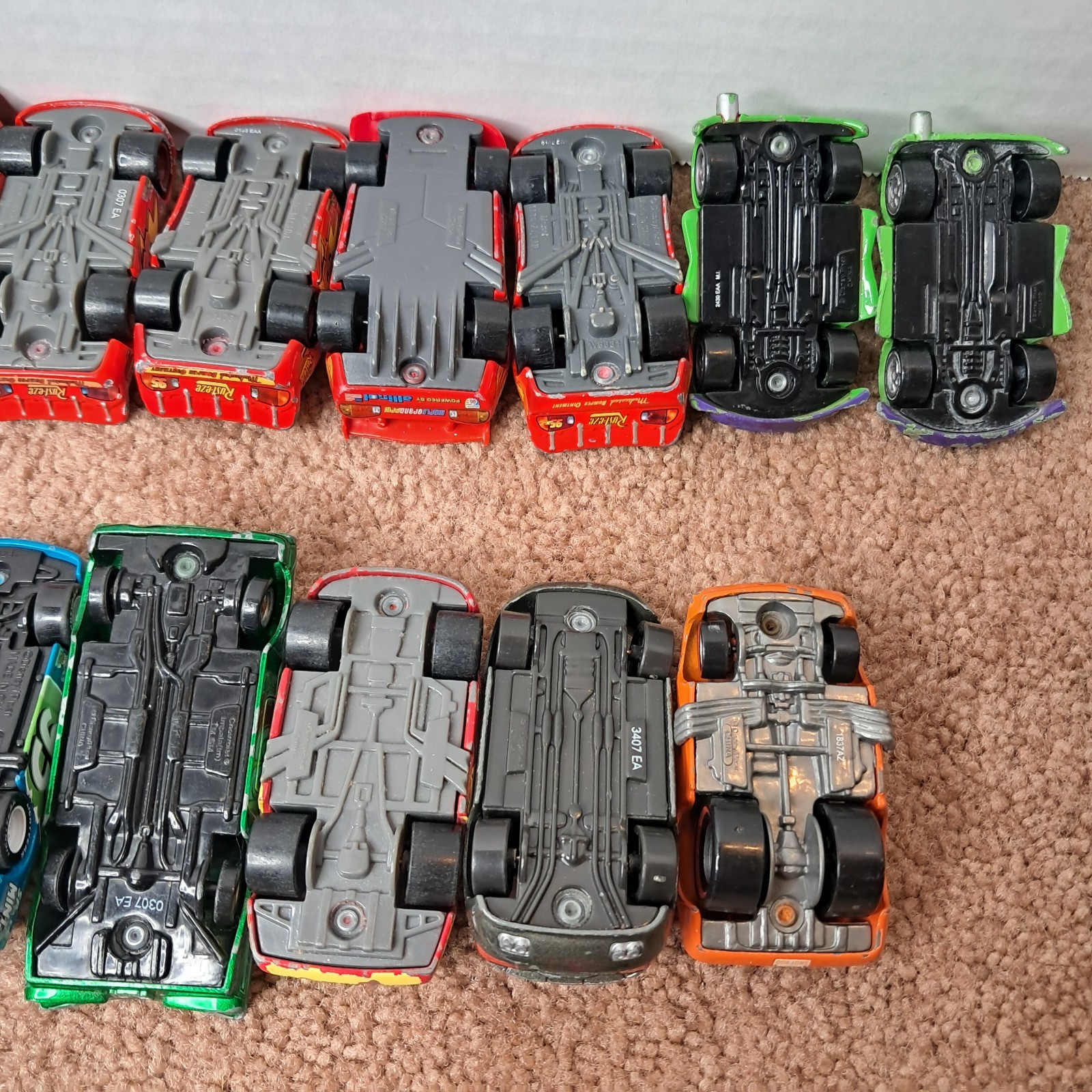 Lot Of 18 Disney&rsquo;s Pixar Cars Die-Cast Racing Toys Mattel Mini Figures