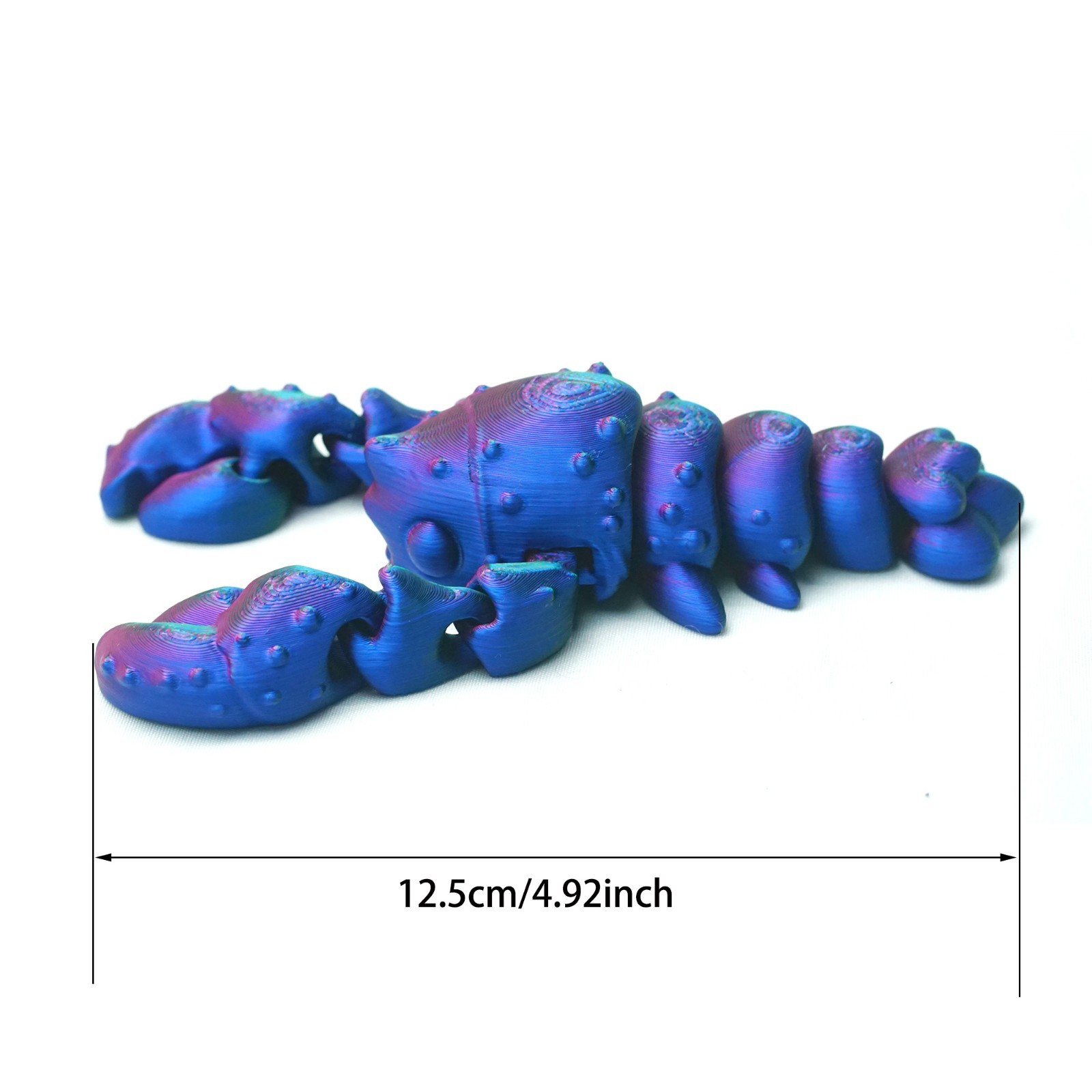 3D Printed Crayfish Model,Articulated Animals Figure,Fidget Toys Home Decor