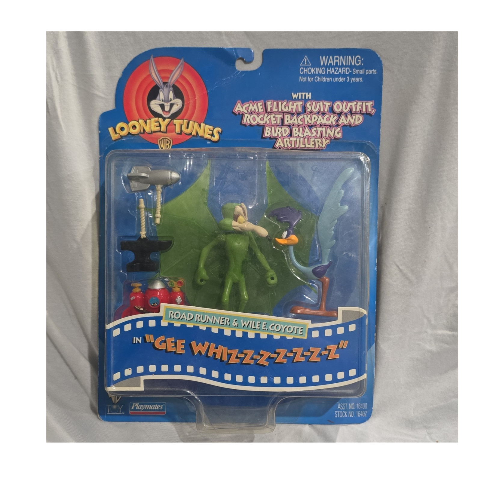 Playmates Toys Looney Tunes Wile E. Coyote Road Runner Action Figures 16402