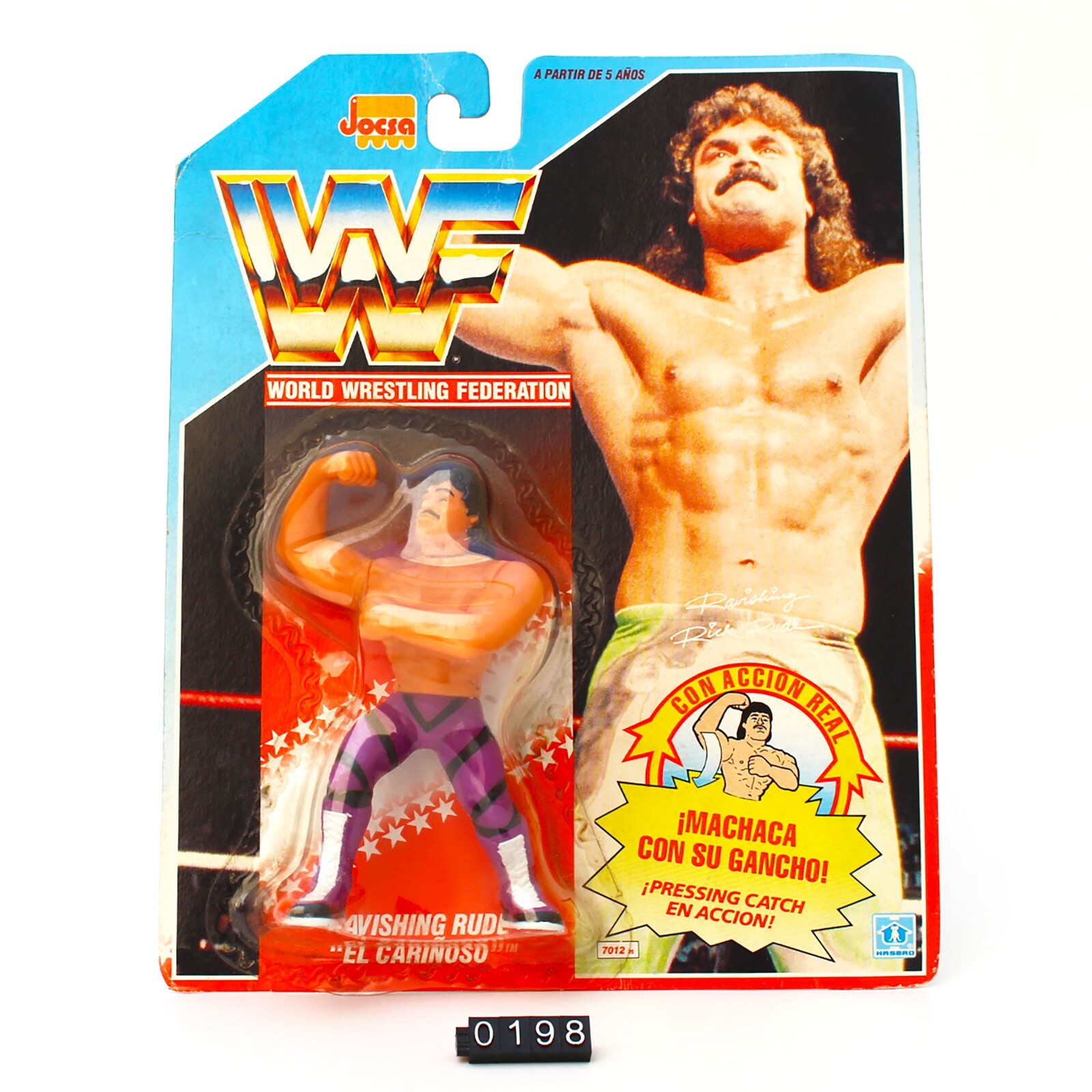 SALE – Vintage WWF Ravishing Rude “El Cariñoso” Hasbro by Jocsa 90´s Arg MOC