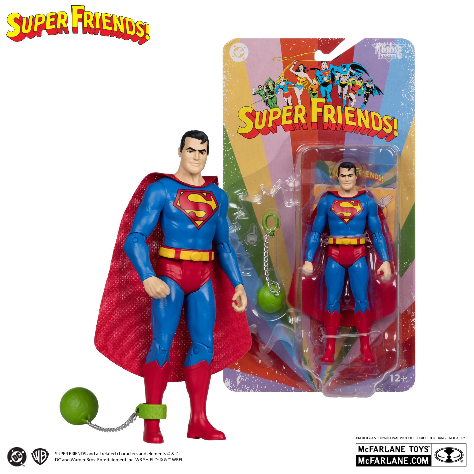 McFarlane DC Super Friends Wave 2 6&Prime; SUPERMAN Flash CHEETAH -Factory SEALED Case