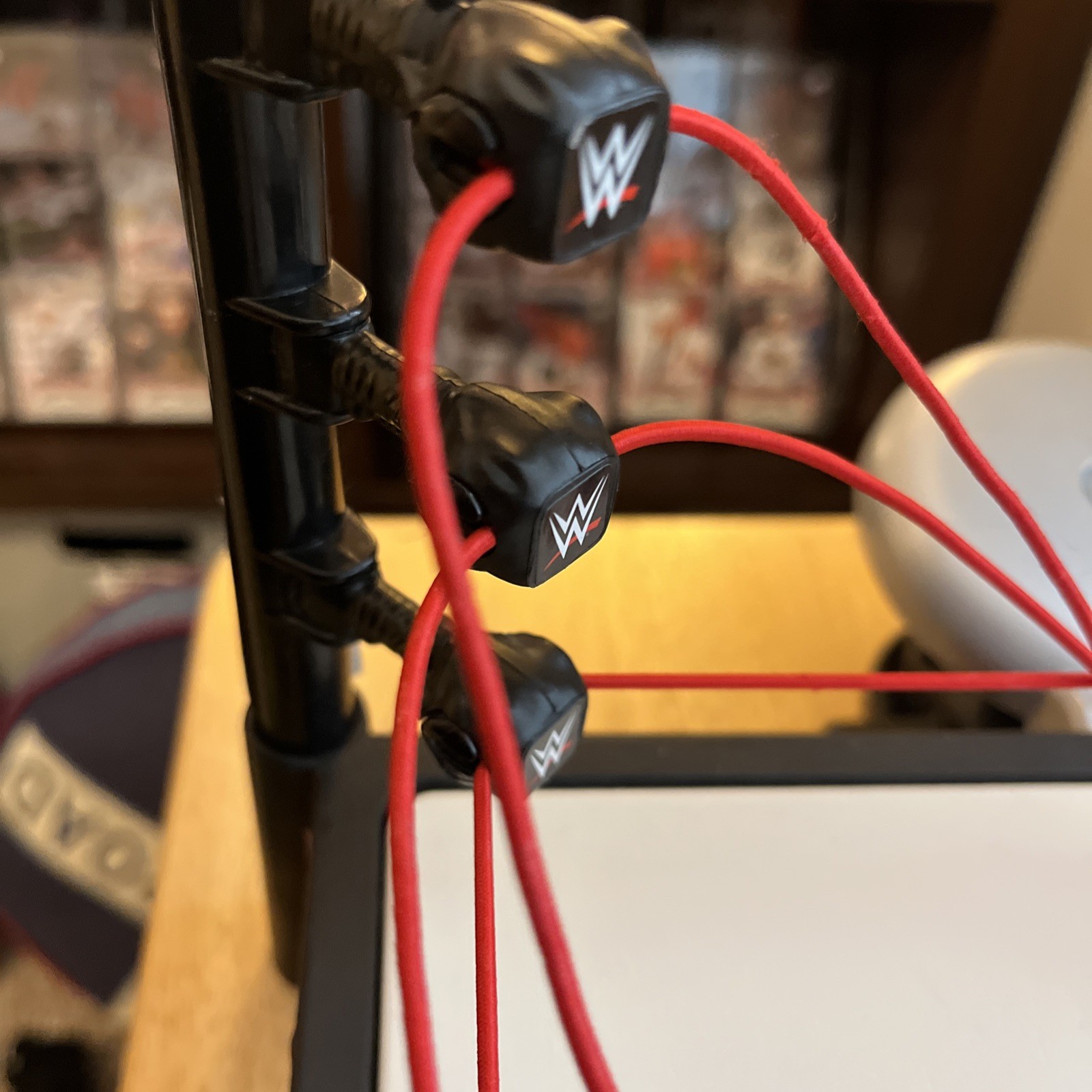 WWE RAW Action Figure Wrestling Ring with broken ropes
