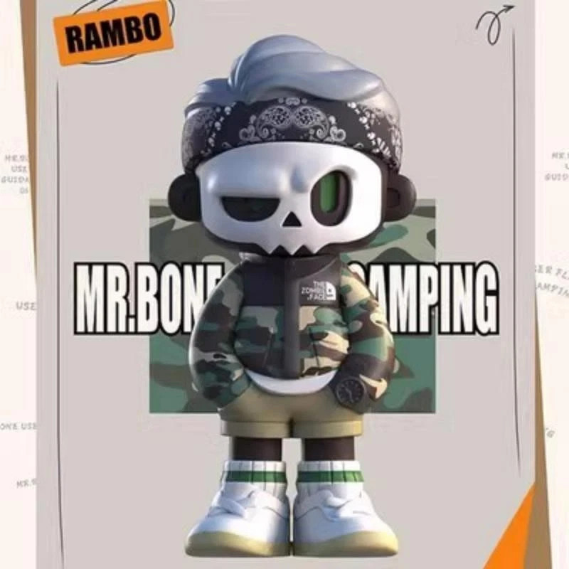 MYTOYS MR.BONE Camping 4 Blind Box Figures Toy Confirmed Designer Doll HOT！