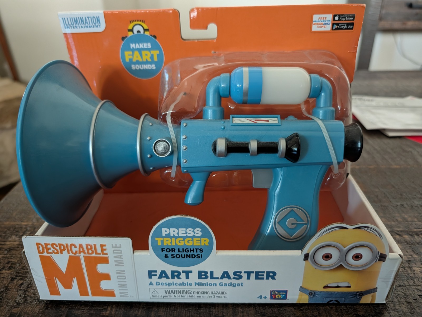 Despicable Me Minion Made Fart Blaster Toy Blaster NIB 2017