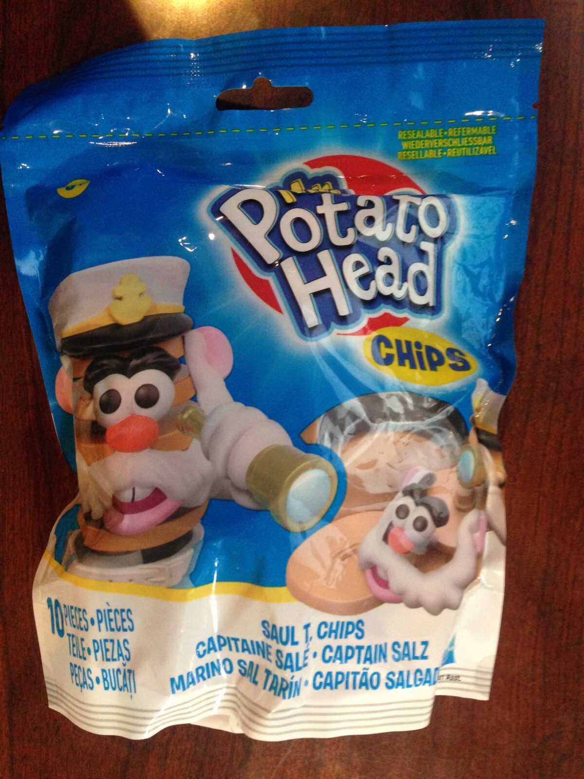 Mr. Potato Head Chips « Saul T. Chips » 10 Pieces with Resealable Bag Hasbro 3+