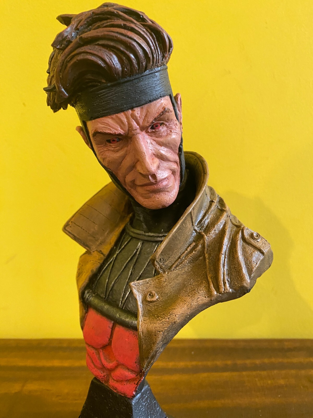 HANDMADE Gambit BUST X-Men Statue Figure Sculpture marvel comic movie gambito !!