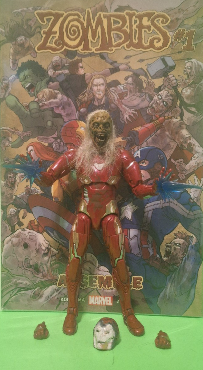 Marvel Legends ZOMBIE IRON MAN *CUSTOM* – KNONSHU BAF + GREAT COMIC BOOK