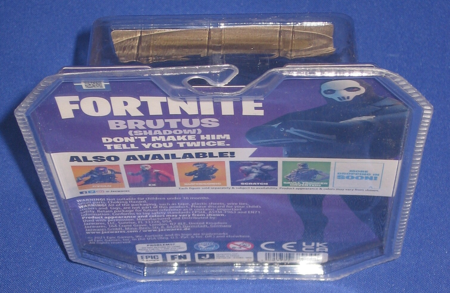 Fortnite Brutus Shadow 4&Prime; Action Figure 2021 MIP Epic Video Games Jazwares