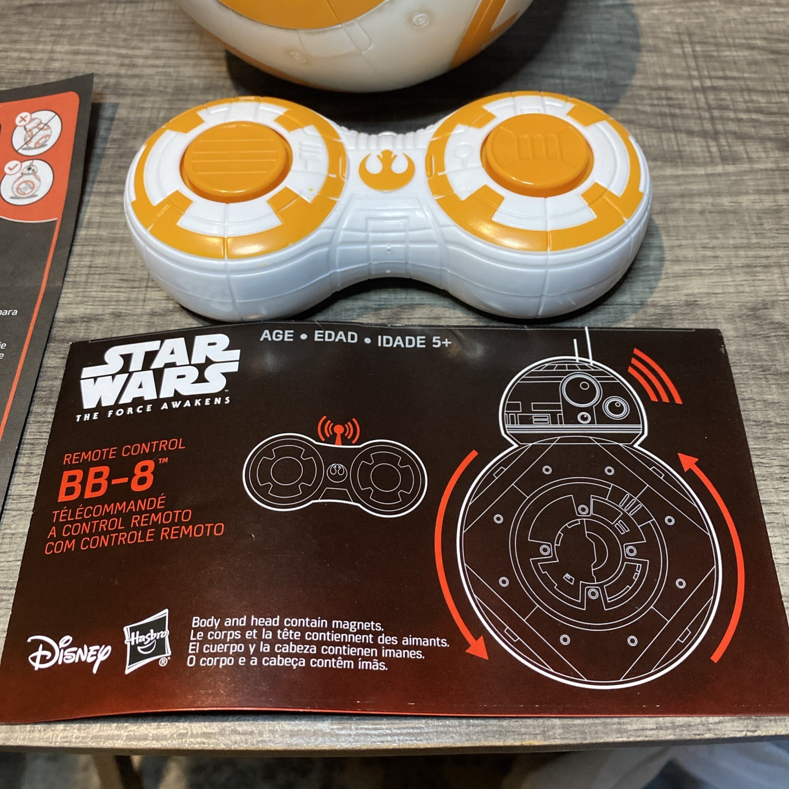 BB-8 Star Wars Remote Control The Force Awakens RC Droid pre-owned, works great
