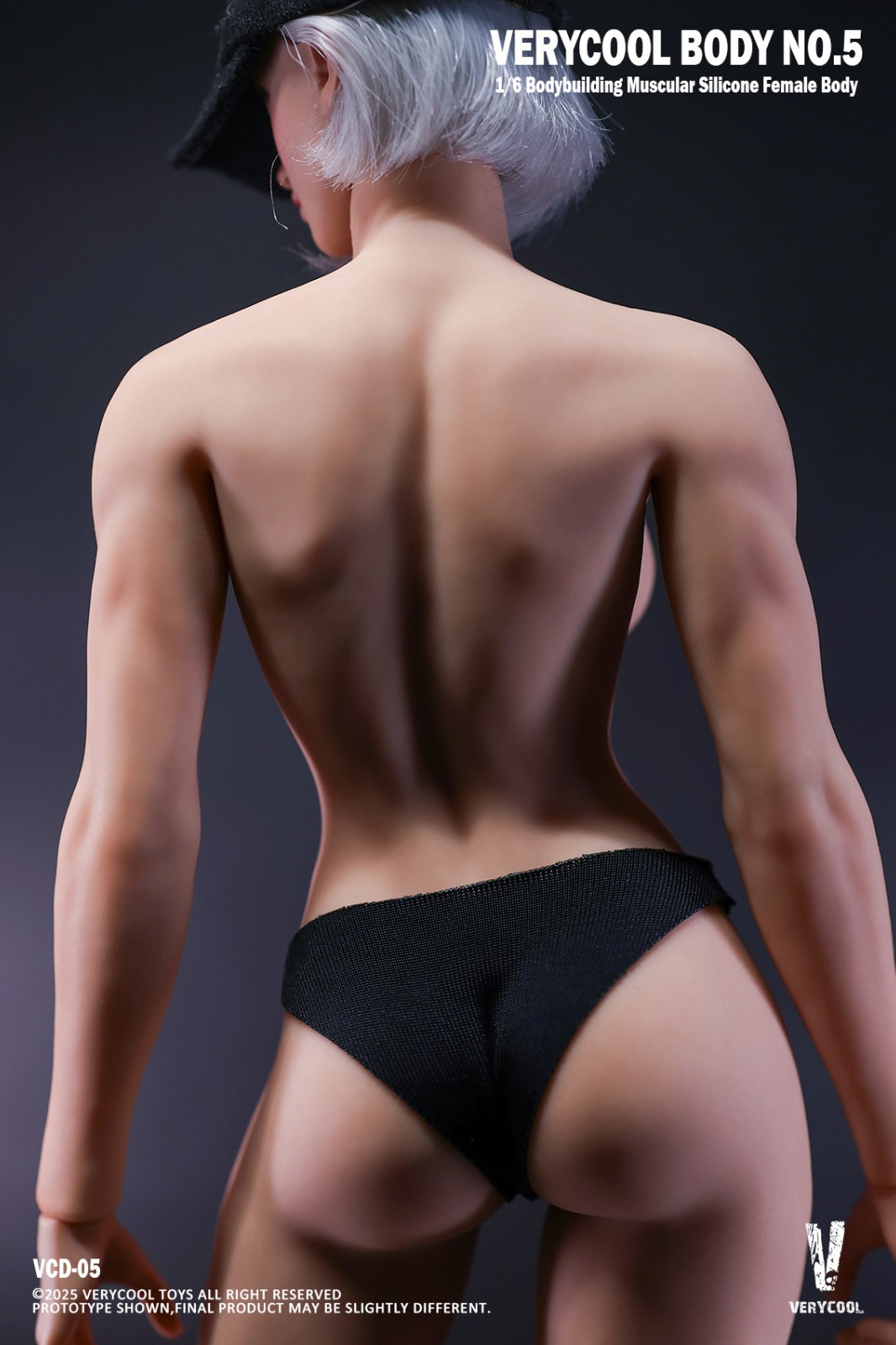 VeryCool 1/6 Silicone Female Natural Skin Body w/ a Bodybuilding Muscle VCD05B