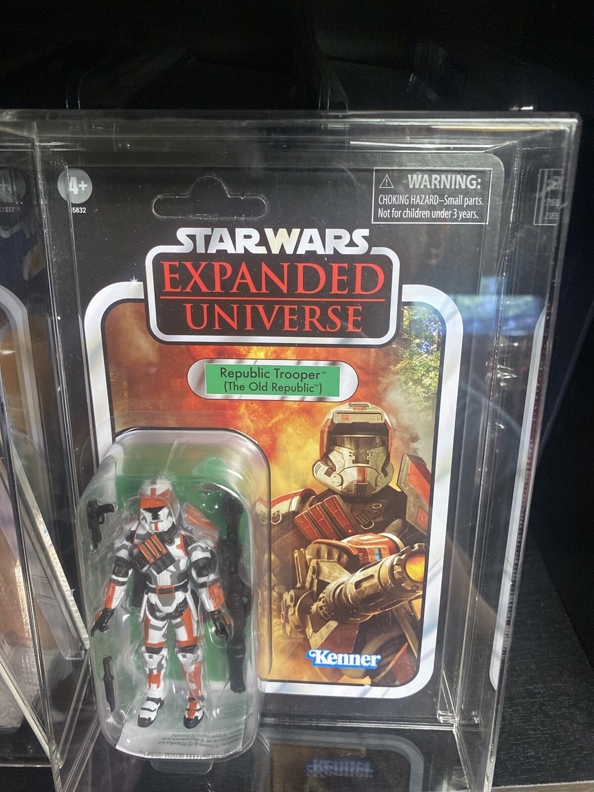 1 Star Wars Acrylic Display Case Kenner & vintage collection/GI Joe3.75&Prime;