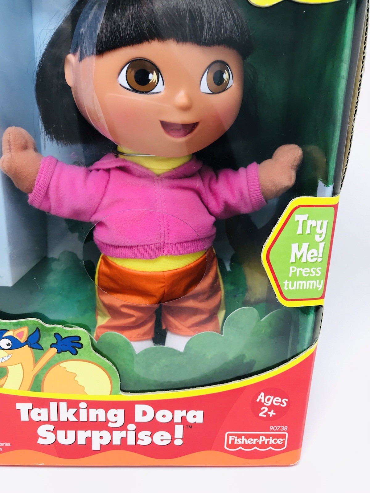 Dora the Explorer Talking Surprise Doll Fisher Price Nickelodeon 2002 New