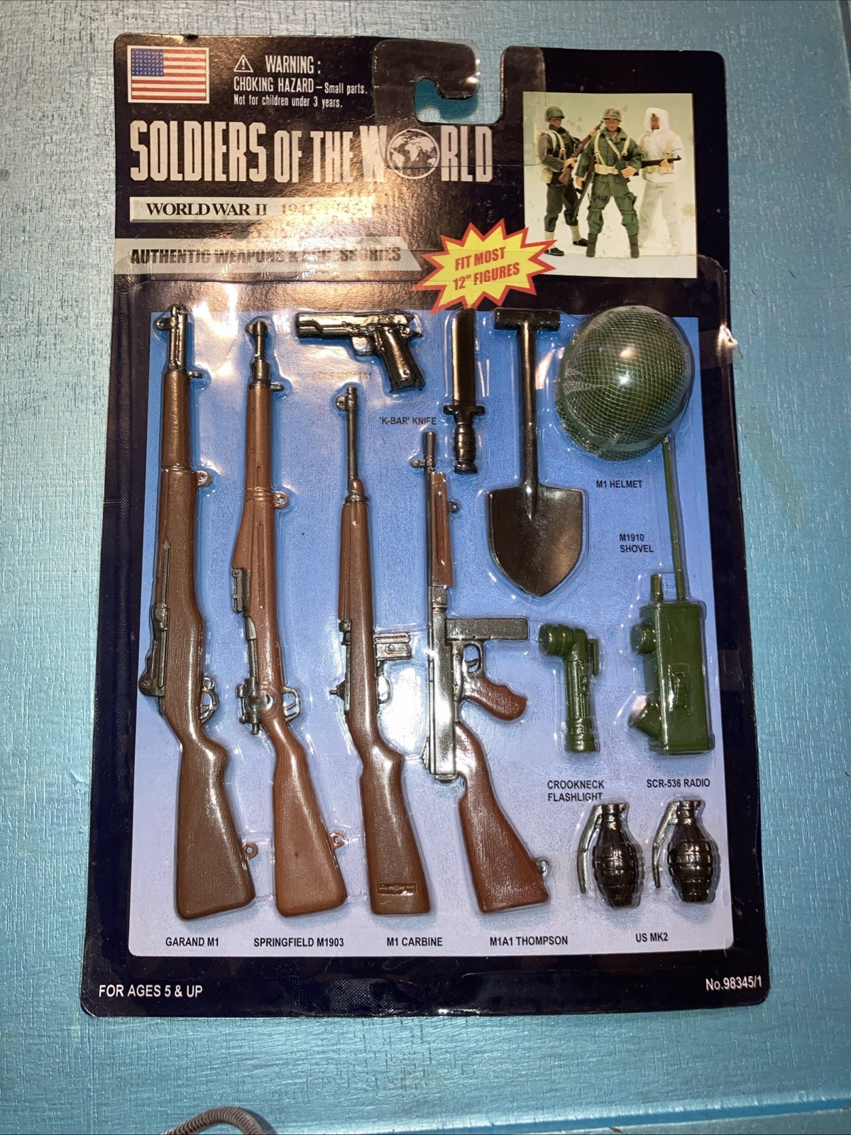 Soldiers of the World World War II 1941-45 Authentic Weapons & Accys For 12” Fig
