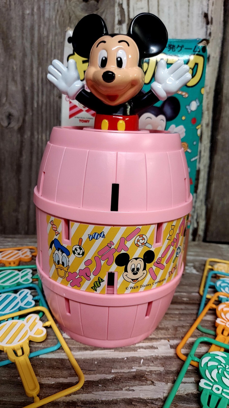 Vintage TOMY Japan Walt Disney Mickey Mouse Pop up Game RARE!