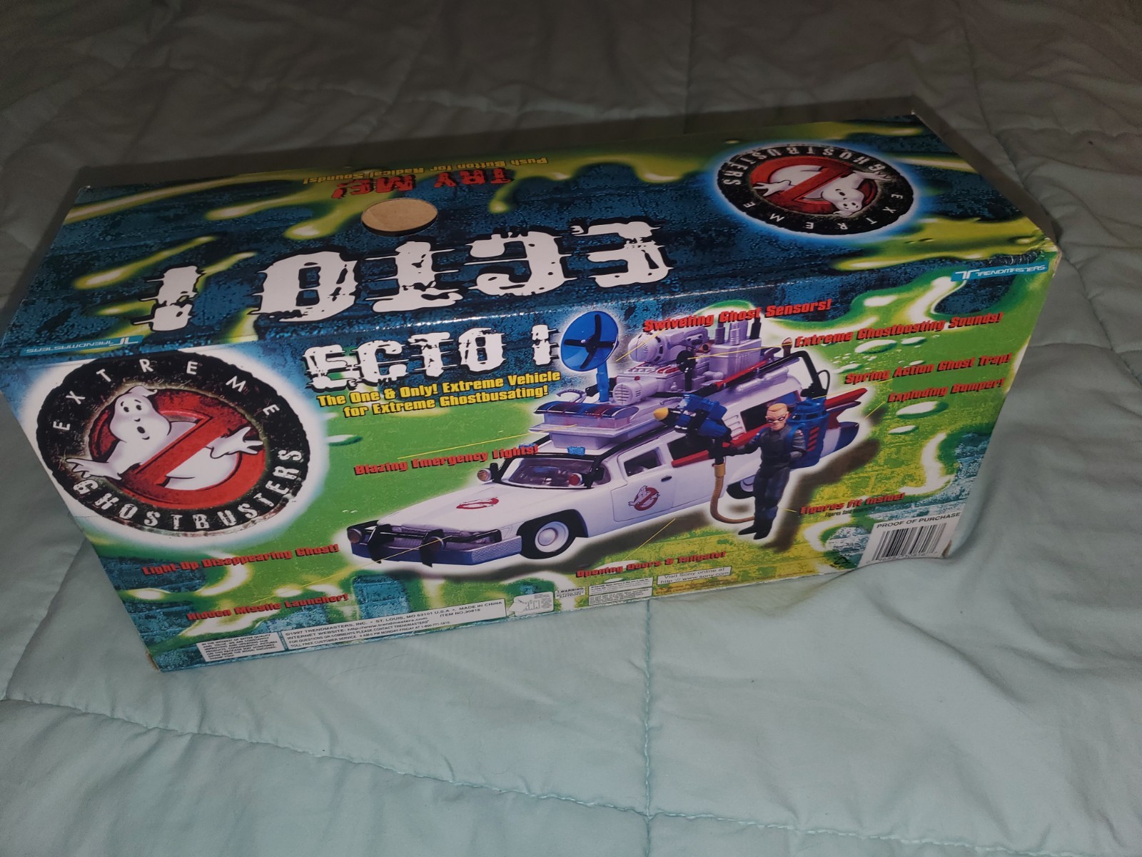 PR3 Ghostbusters Ecto 1 Trendmasters Extreme Vehicle 1997 CIB Vintage Mint Box