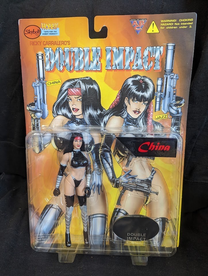 Vintage 1998 Skybolt Toys Double Impact China Action Figure Sealed Carded Moc