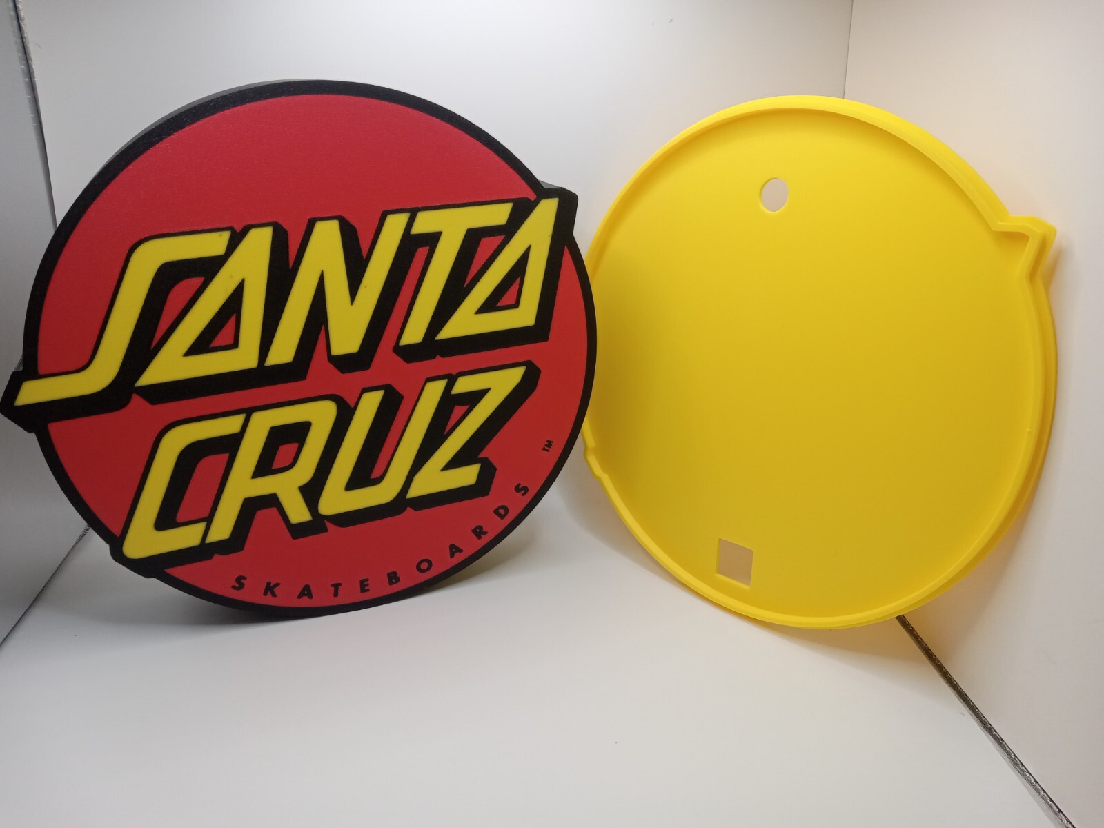 Retro Santa Cruz Skateboards logo light box sign display 1980&rsquo;s vintage style