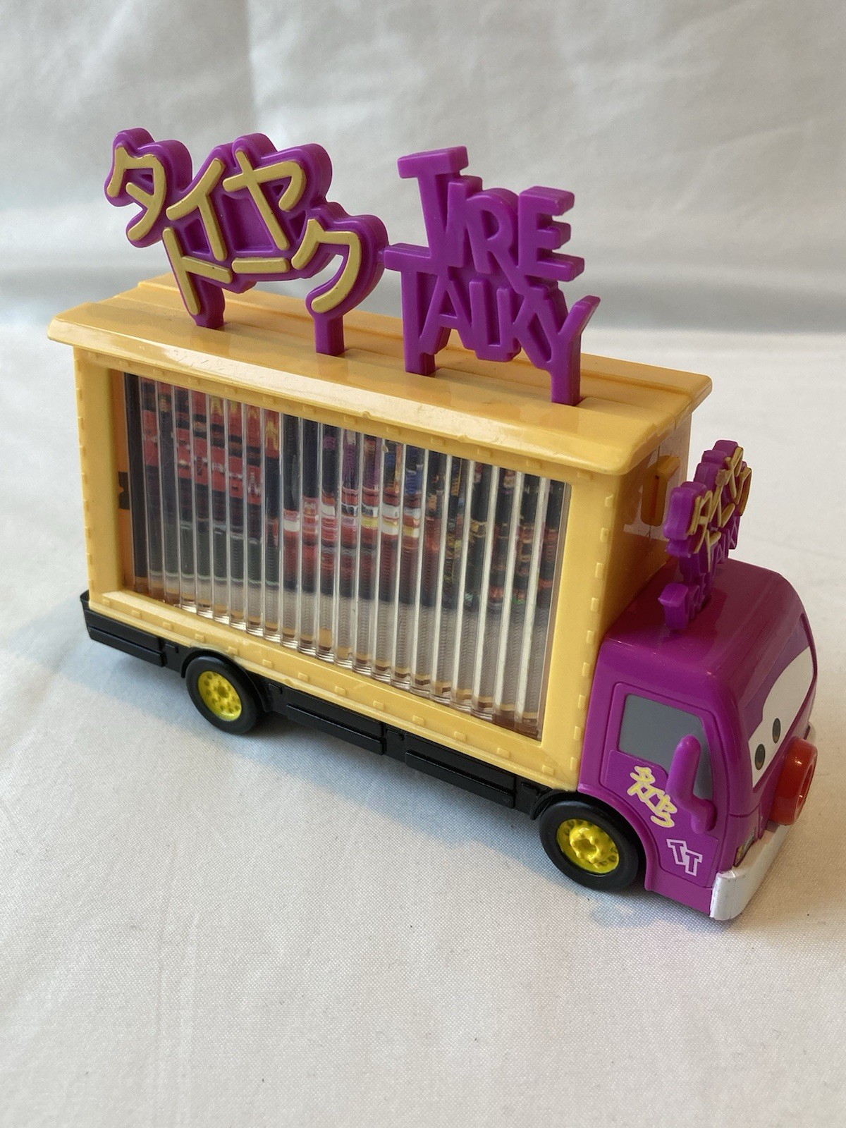 Disney Pixar CARS Tire Talky Billboard Truck Tokyo Allinol Changing Sign 2011