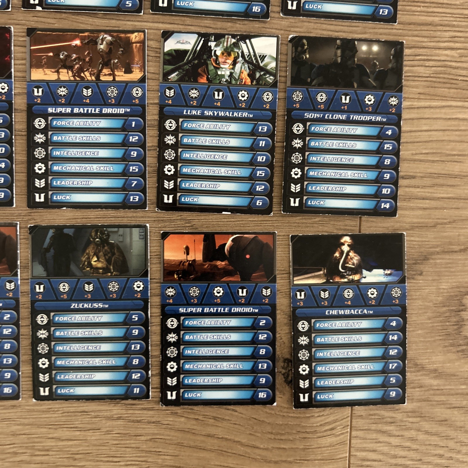 Star Wars Clone Wars Galactic Battle Game Cards Lot of 24