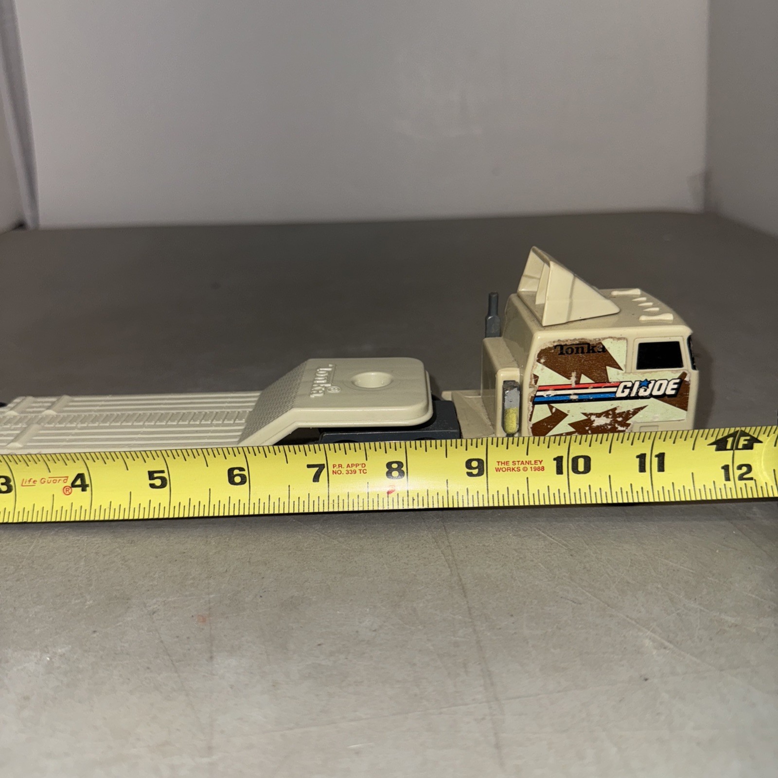 Vintage 1992 TONKA GI Joe MILITARY MACHINES Flat Bed Tractor Tráiler