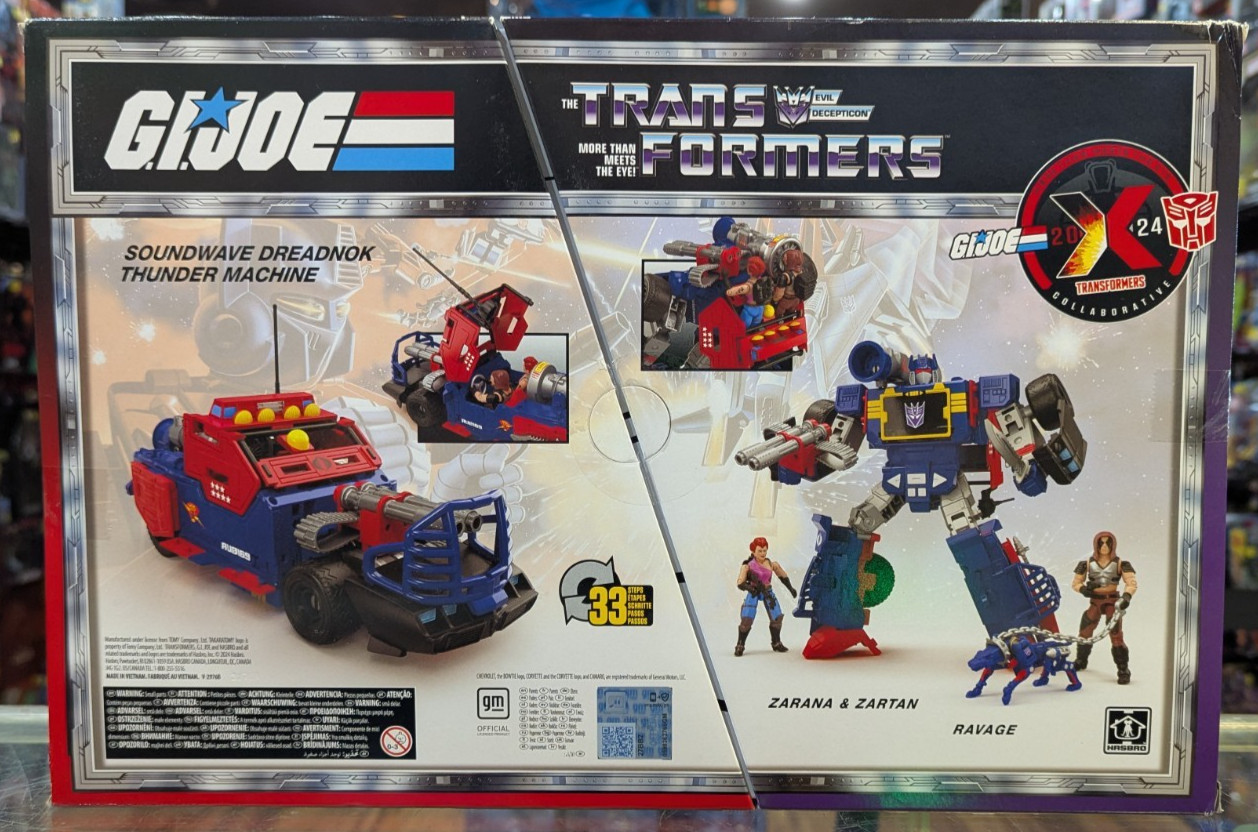 GI Joe Transformers Crossover Soundwave & Thunder Machine Zartan Zarana