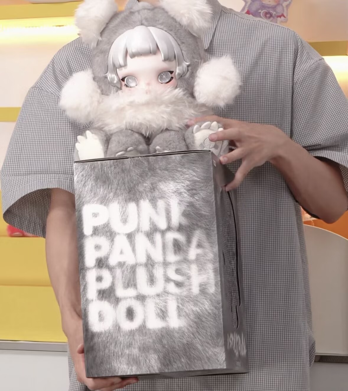 Authentic SKULLPANDA Panda Punk Series Plush Figure Toy