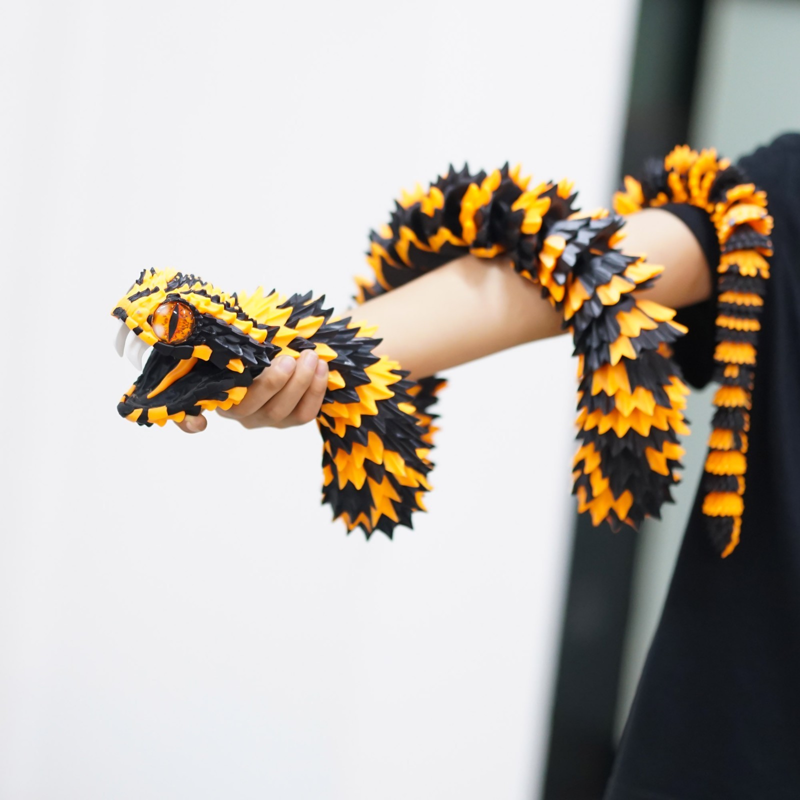 47.5inch 3D Printed Snake Model,Articulated Animals figure,Toys Home Decor