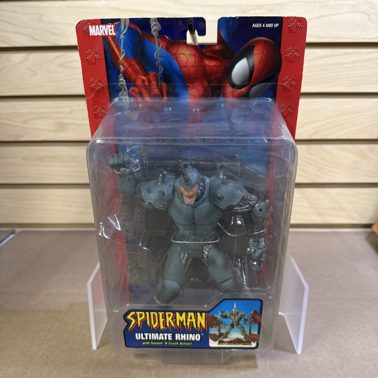 Spiderman Ultimate RHINO Figure Smash N Crash Action ToyBiz 2004 Marvel Legends