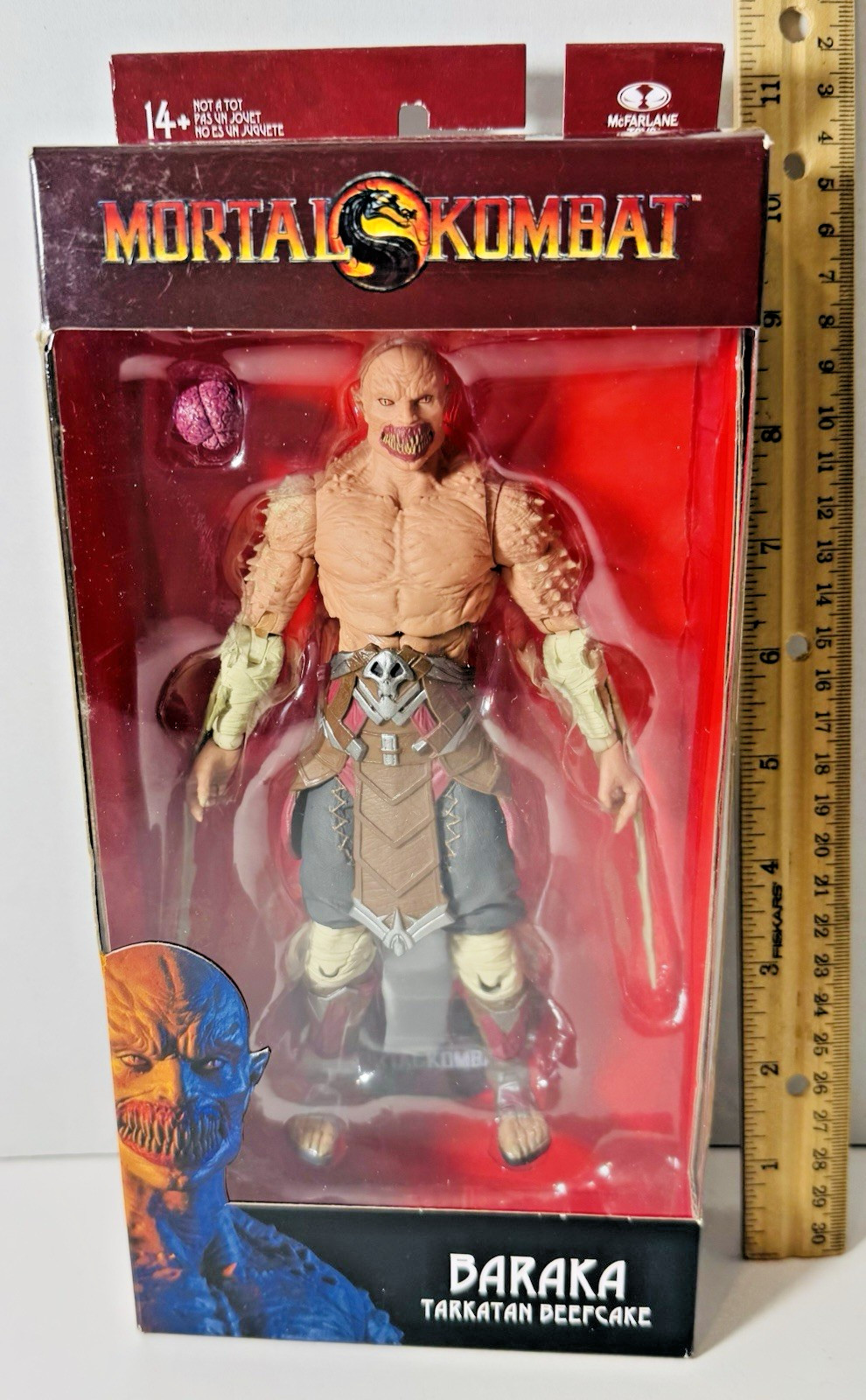 McFarlane Toys Mortal Kombat: Baraka (Tarkatan Beefcake) 7&Prime; Action Figure READ