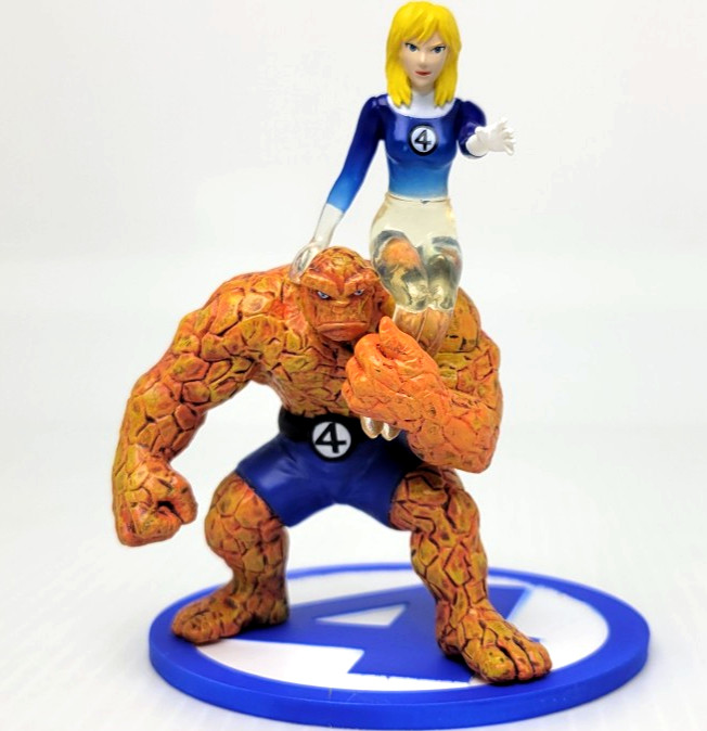 The Thing & Invisible Woman Mini 3.5&Prime; Figure Yamato 2006 Marvel Universe Japan