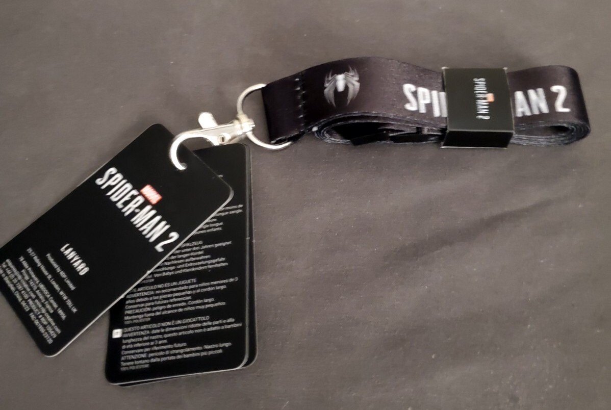 Spider-Man Exclusive Marvel SDCC 2023 Spider-Man 2 PS5 Video Game Promo Lanyard