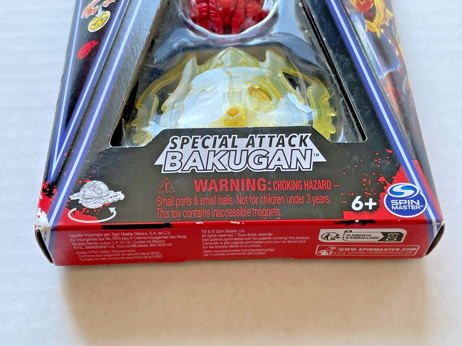 Bakugan Red & Yellow Special Attack Dragonoid ActionFigure Spin Master #20141491