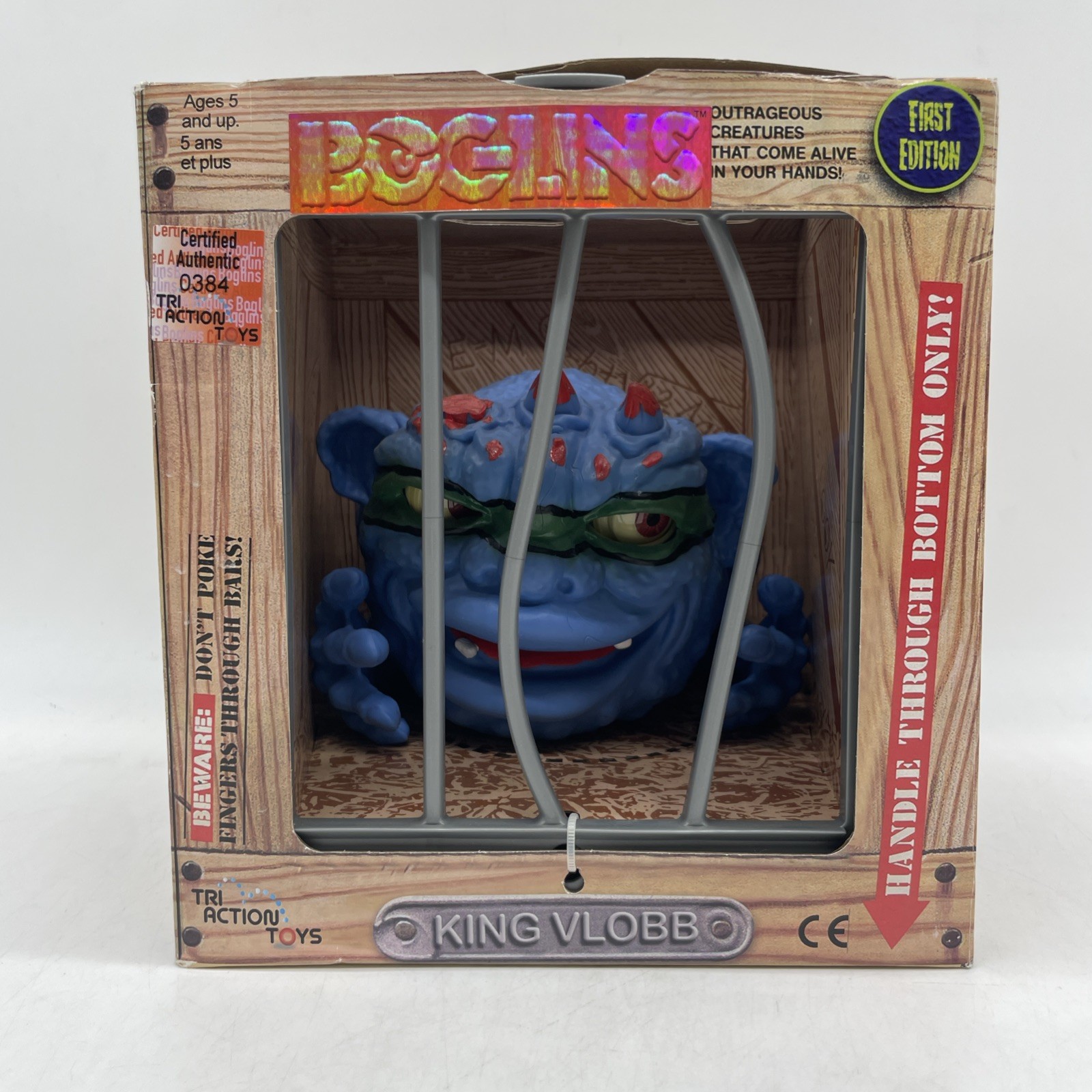 King Vlobb (Boglins, TriAction) First Edition With Authenticity Label!