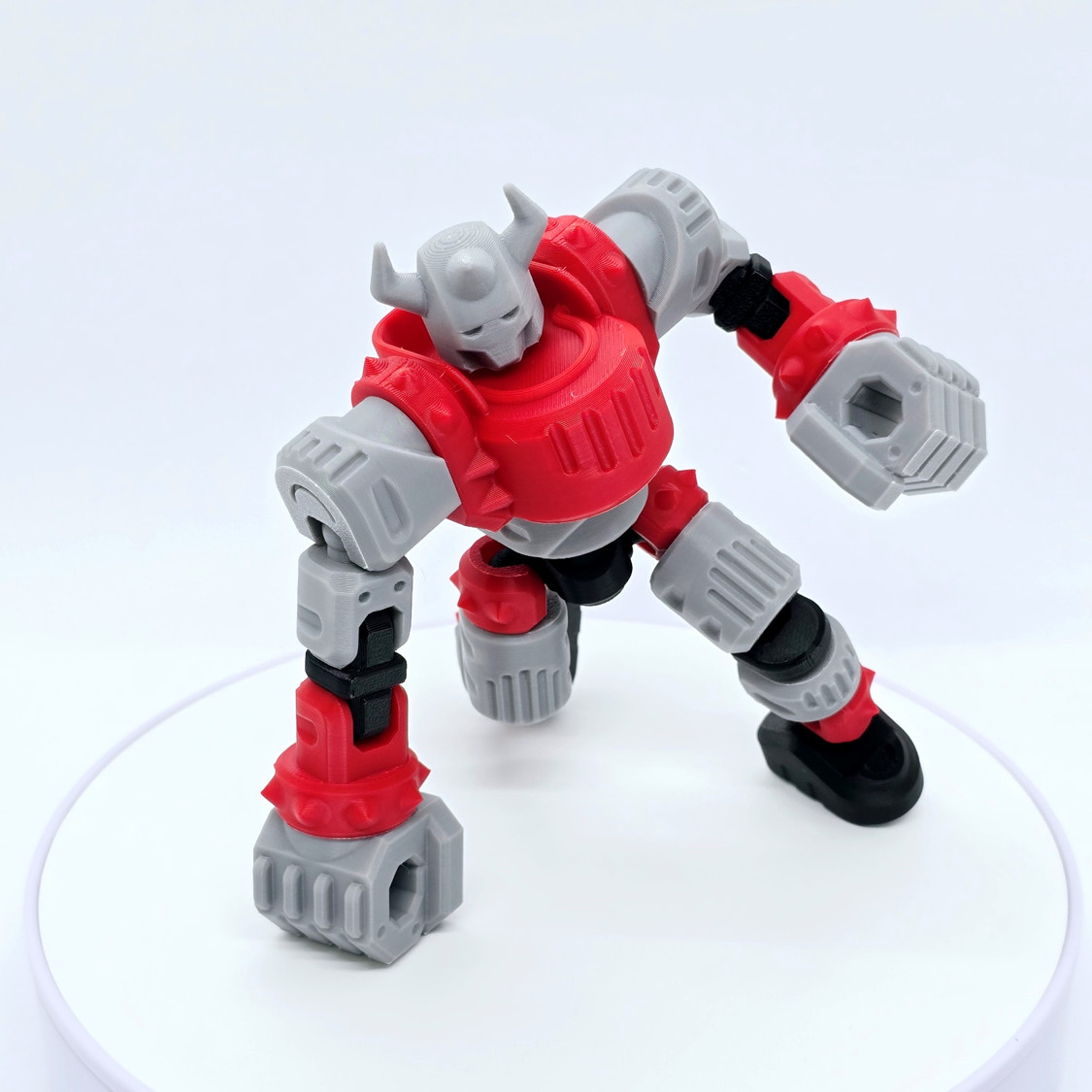 Spike Fighter | Robot Mech Action Figure | 3D Printed Humanoid Articulated Toy