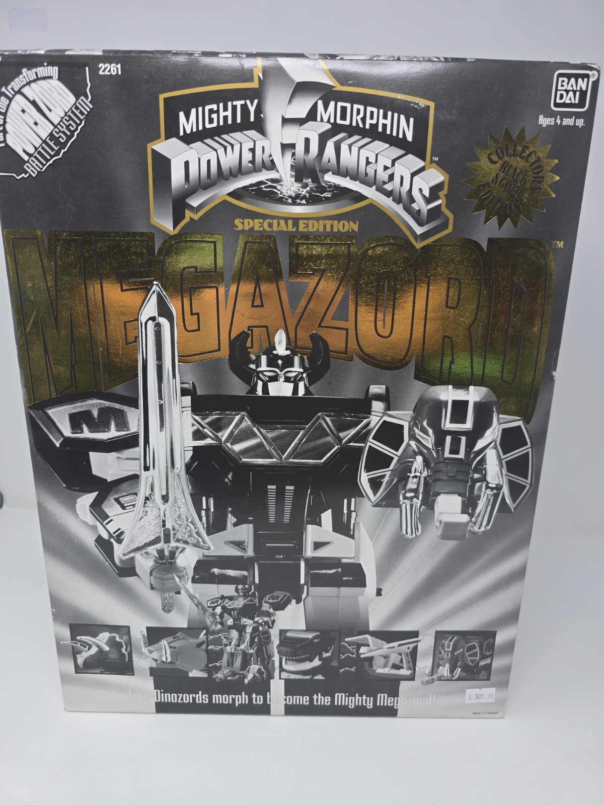 Mighty Morphin Power Rangers Megazord Special Edition Black Gold 1993 SEALED!