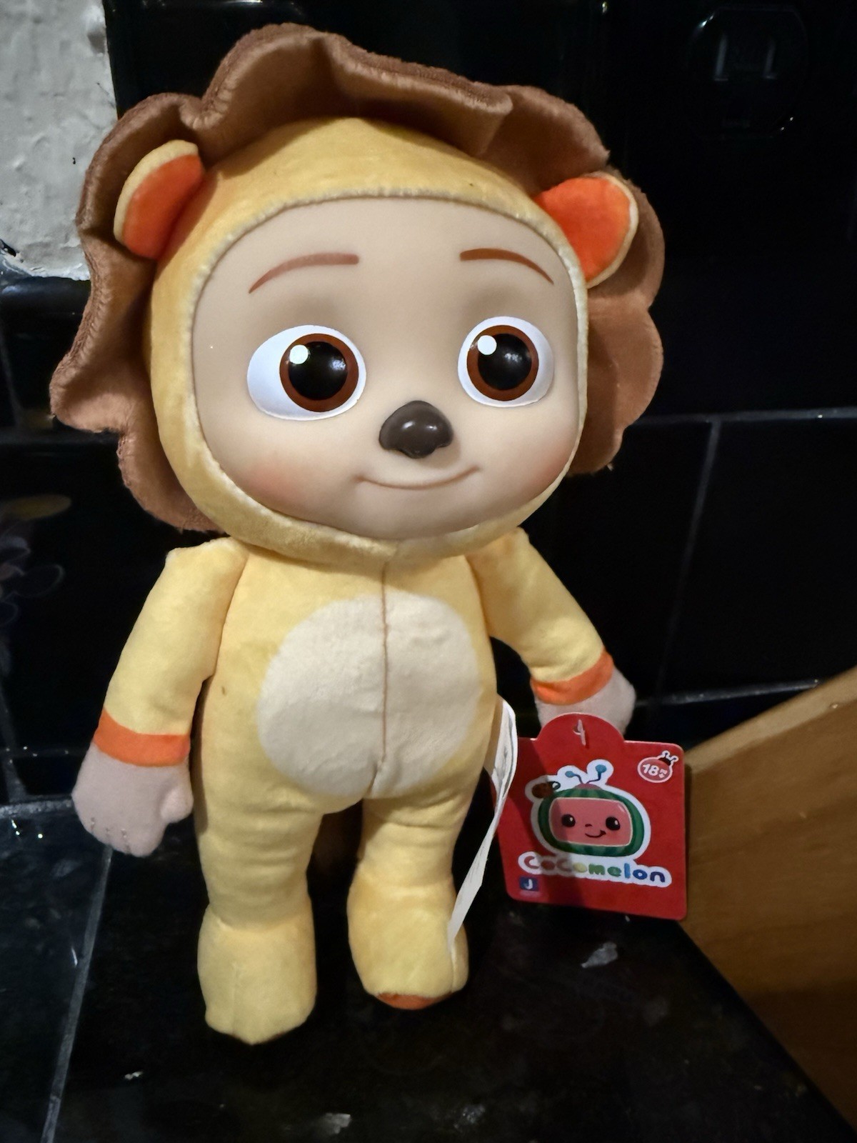 Cocomelon JJ Lion 8&Prime; Plush Plastic Face Doll Soft Toy