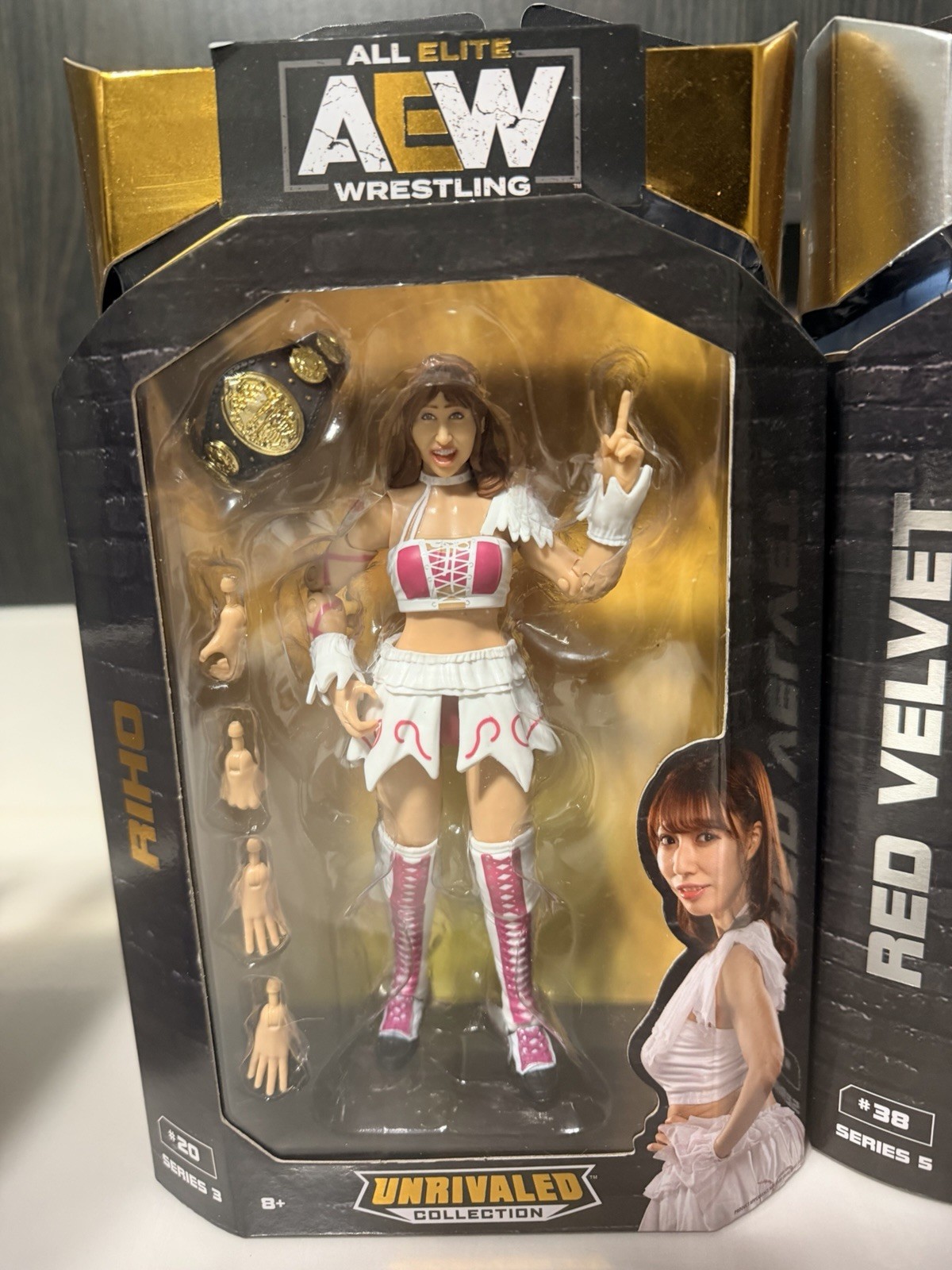 AEW Jazwares Lot (6) Dr Britt Baker 1/3000, Thunder Rosa Unmatched Unrivaled