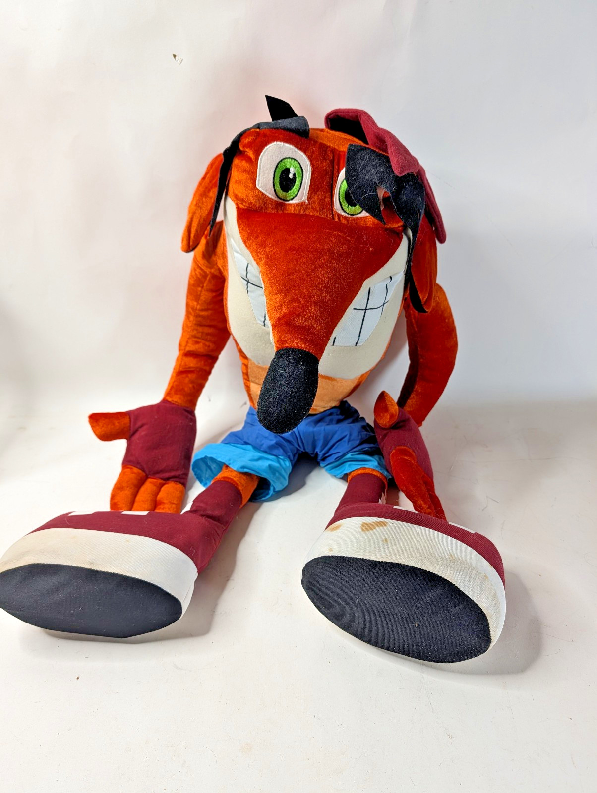 Rare Collectible 2007 Giant Crash Bandicoot Kelly Toy Playstation Plush 32” PS