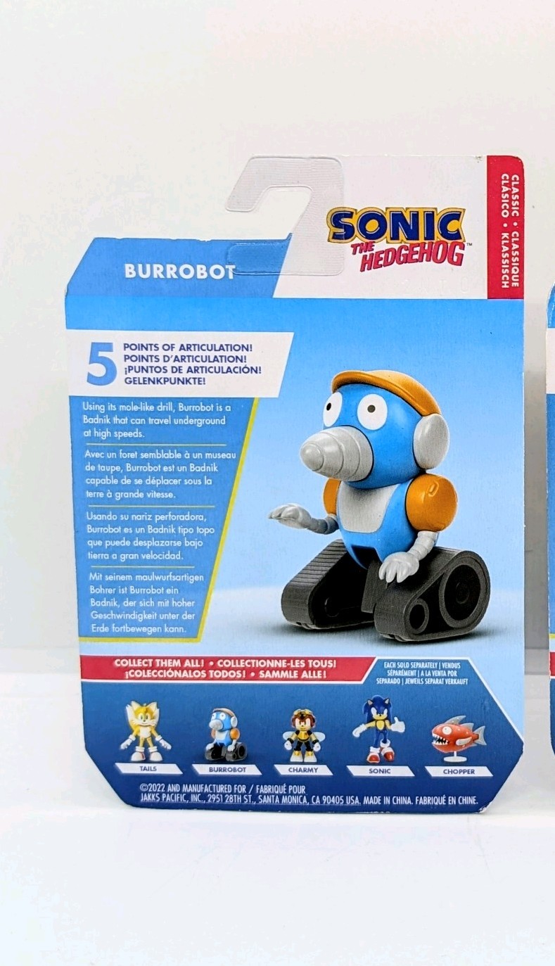 Sonic the Hedgehog Burrobot 2.5 In. Mini Figure Jakks Pacific Wave 11 NEW 2022