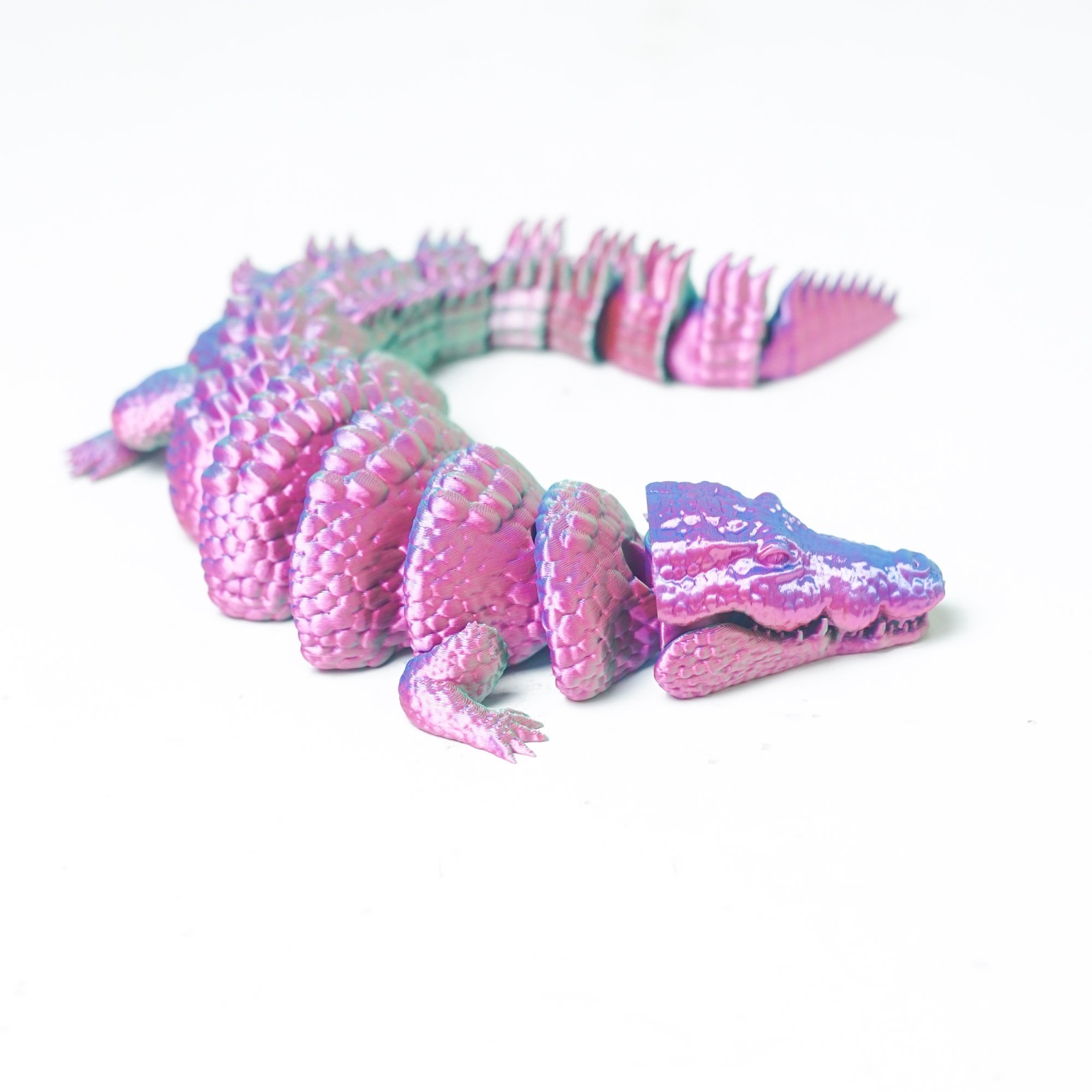3D Printed Crocodile Model,Articulated Animals Figure,Fidget Toys Home Decor