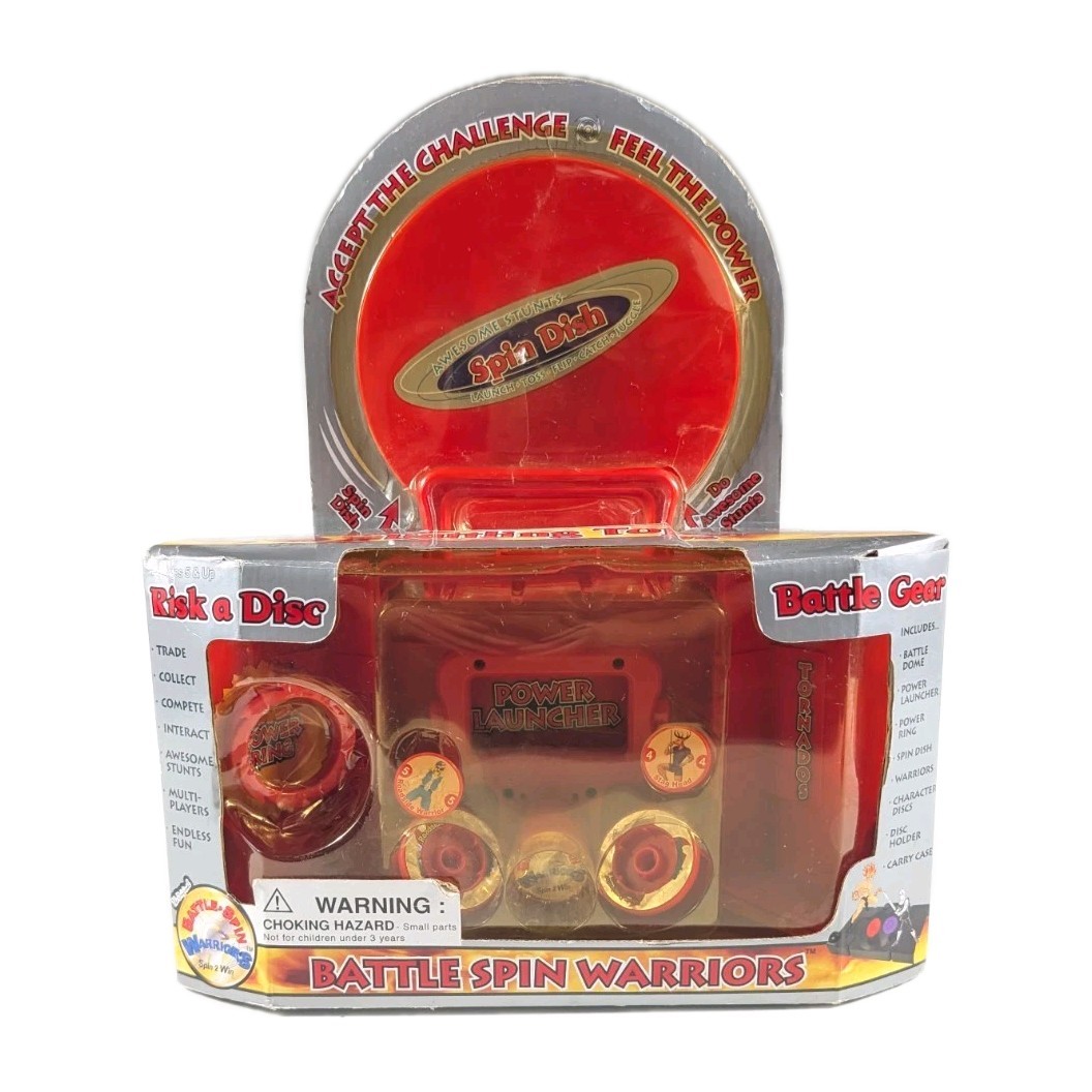Battle Spin Warriors Battling Tops Battle Gear Vintage Beyblades Like Toy 2001