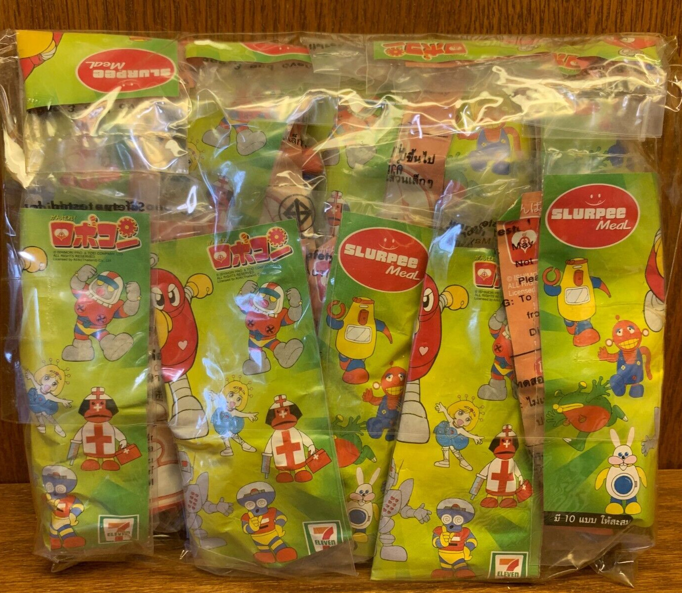 Ganbare Robocon SLURPEE MEAL Robocon 2.5&Prime; Figures Set of 10 Thailand 7-11