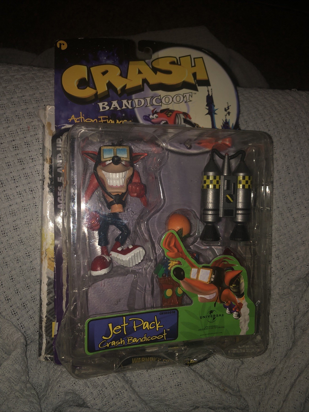 Jet Pack Crash Bandicoot Action Figure Resaurus Toy Figurine PlayStation 1998 PS