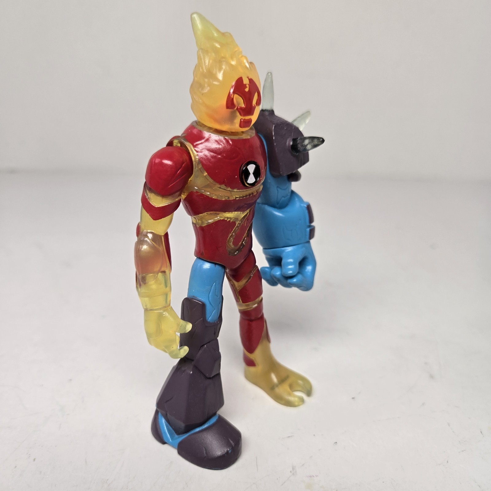 Incomplete – Heatblast Omni-Glitch Heroes Mix and Match 5&Prime; Playmates Figure