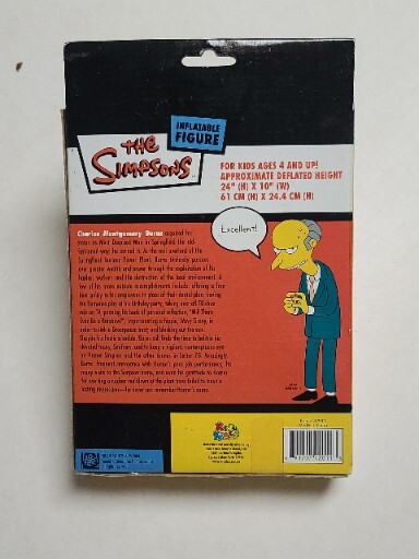 The Simpsons Inflatable Mr Burns Figure Kids Kraze 24 Inches By 10 Inches