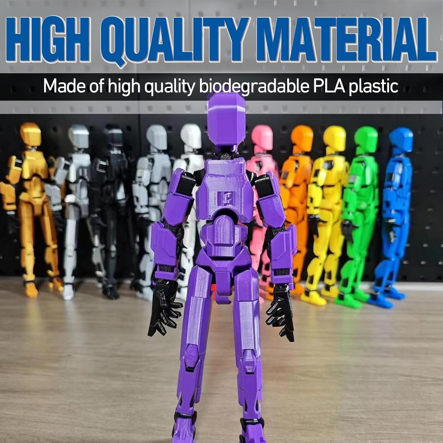 Pre-Assembled T13 Dummy Action Figure – Fully Articulated & Glow-in-Dark