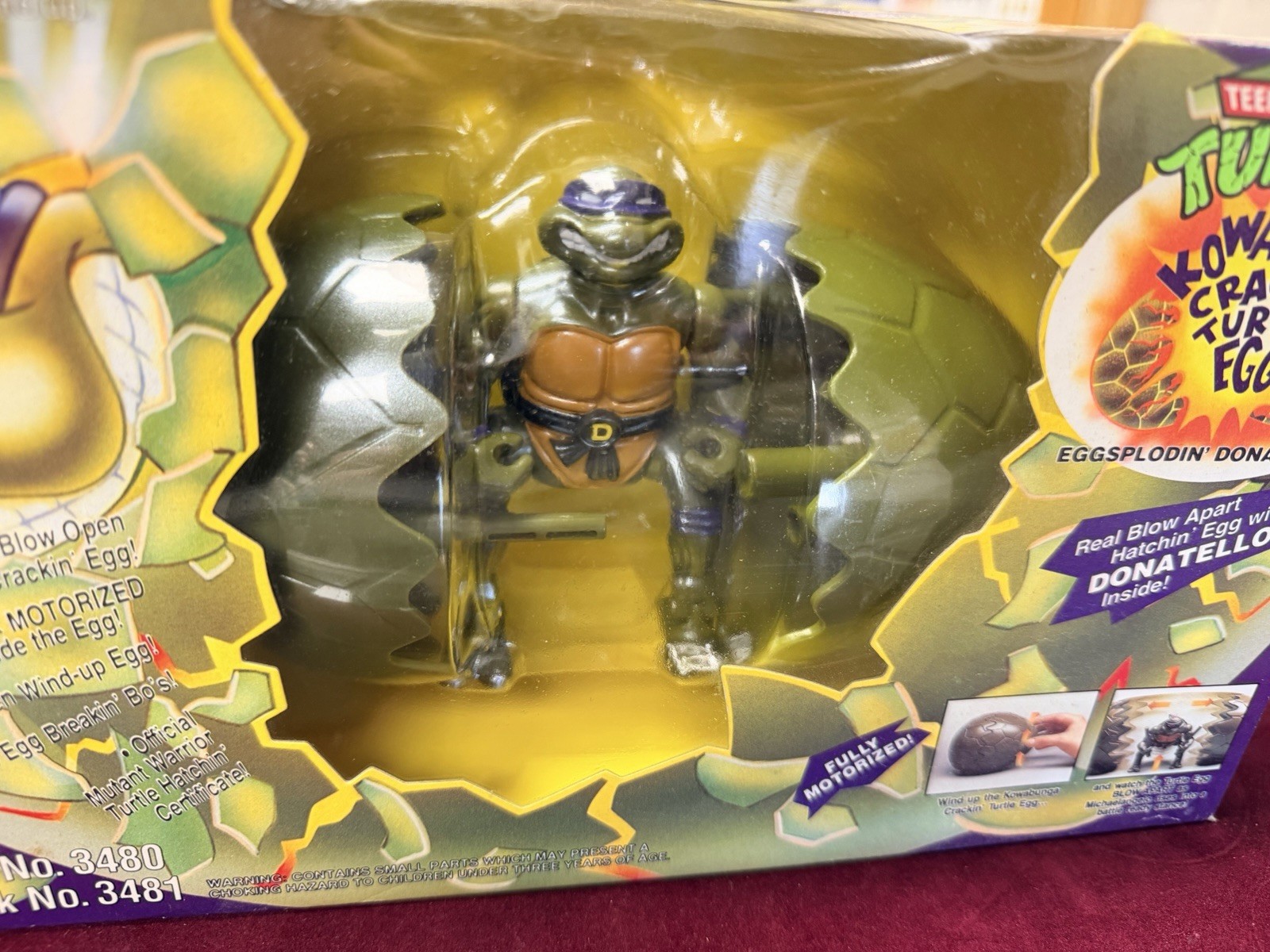Ninja Turtles KOWABUNGA CRACKIN&rsquo; EGG – Donatello – 1994 TMNT New / Sealed